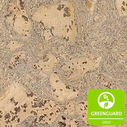 Floating Cork Floor Planks: Marble Black